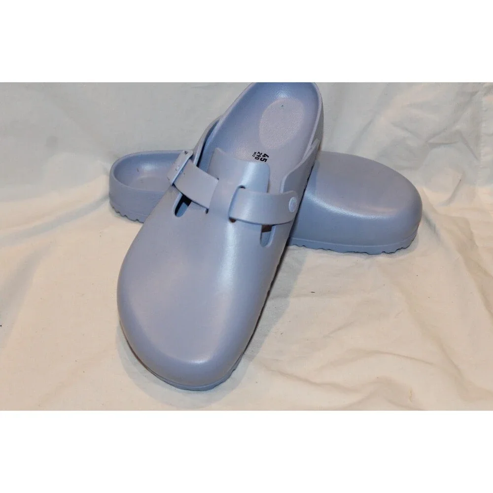 Birkenstock Men Boston Essentials EVA Sandals LIGHT BLUE EU 45 REG US 12‎ NEW